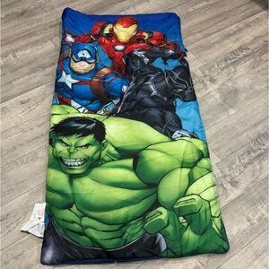 Marvel Superhero Sleeping Bag - Blue, Green, Red, Black